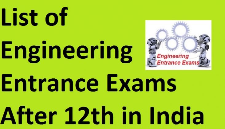 List of Engineering Entrance Exams After 12th in India